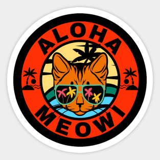 Surfer Cat Sticker